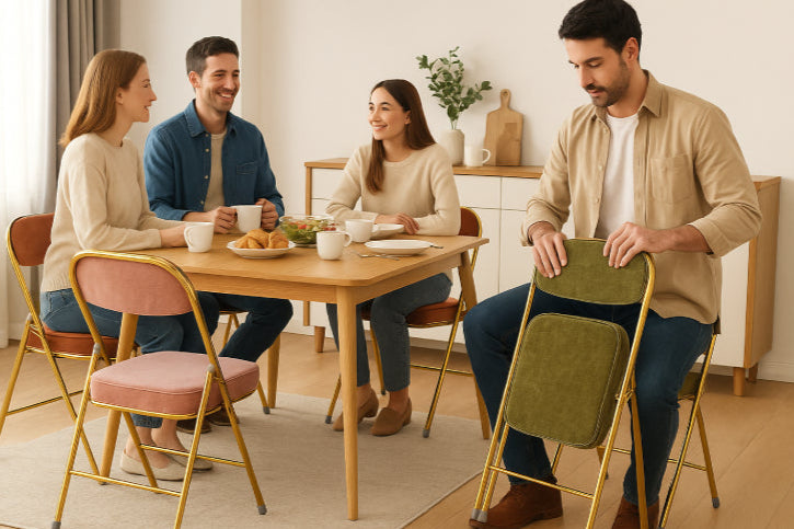 Chaise pliante vintage amis