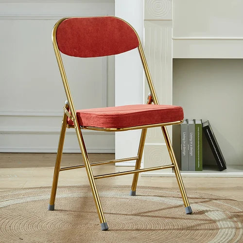 Chaise pliante vintage rouge