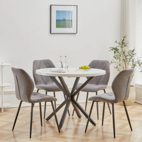 Chaise salle à manger vintage grise