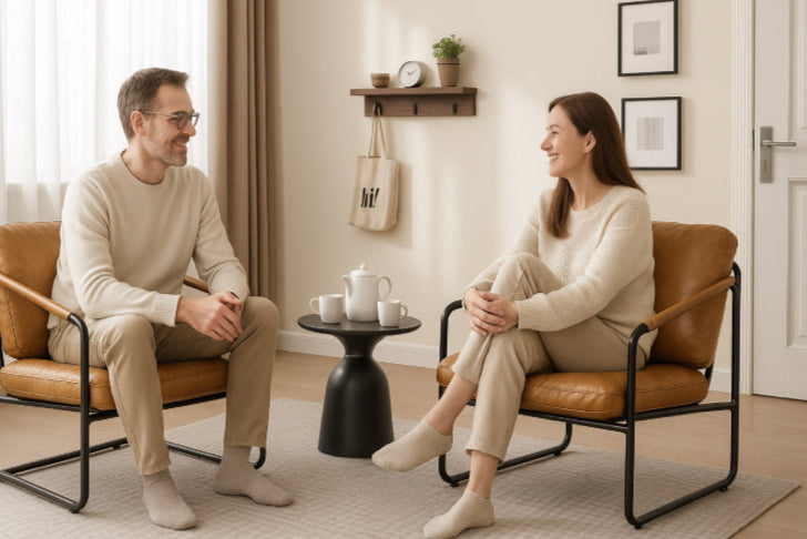 Chaise vintage année 70 couple