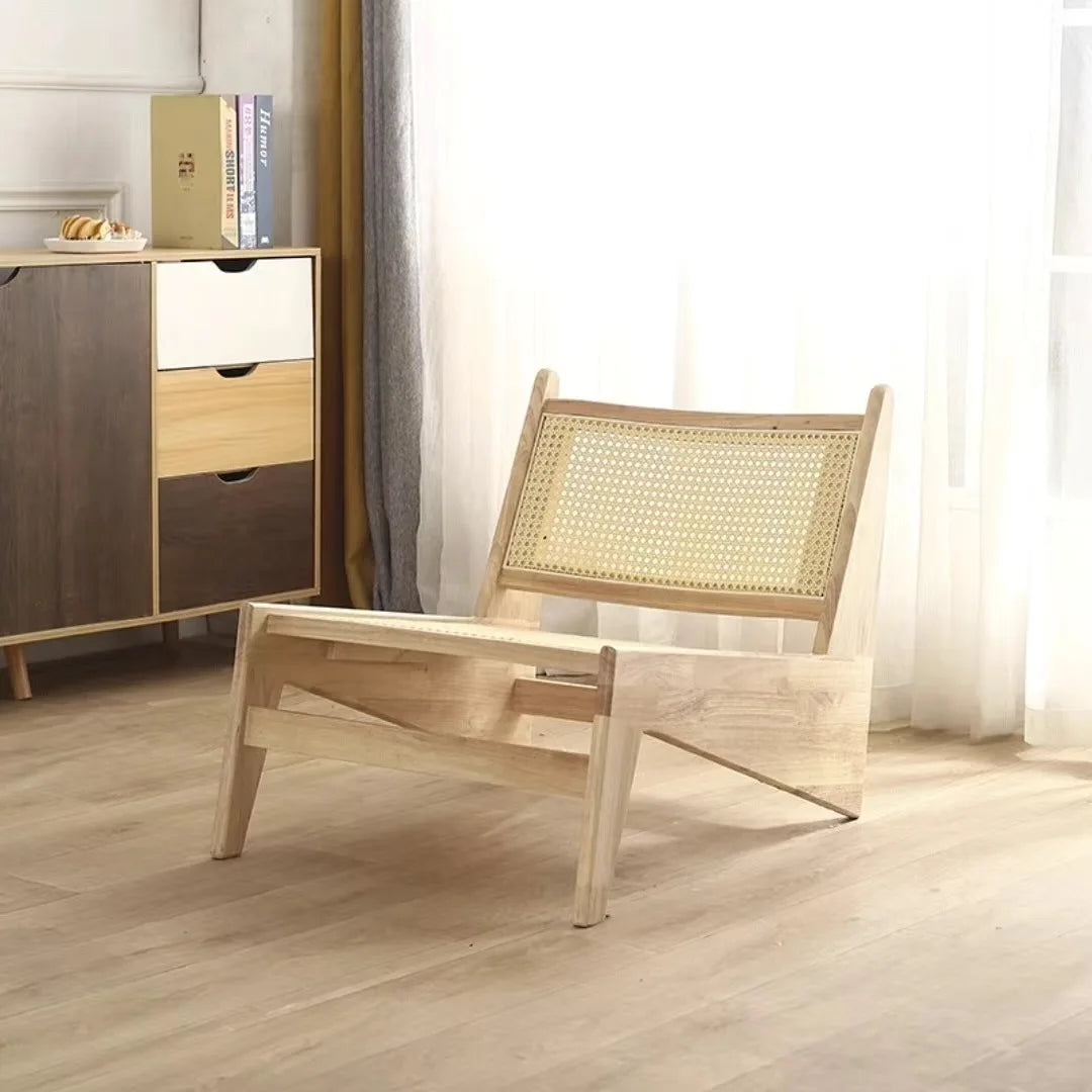 Chaise vintage style Japon blanc