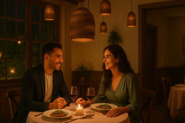 Chandelier vintage diner