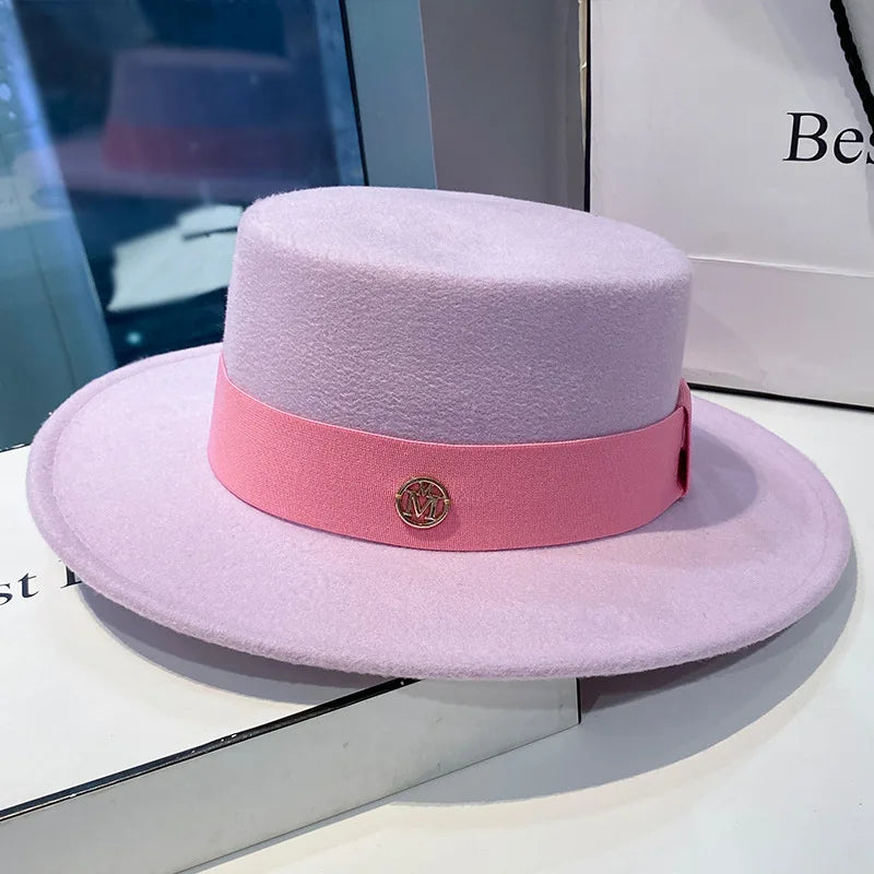 Chapeau femme rose violet