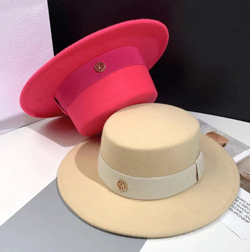 Chapeau femme vintage double