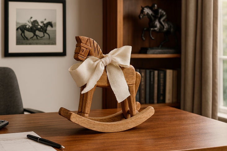 Cheval à bascule vintage fait main bureau