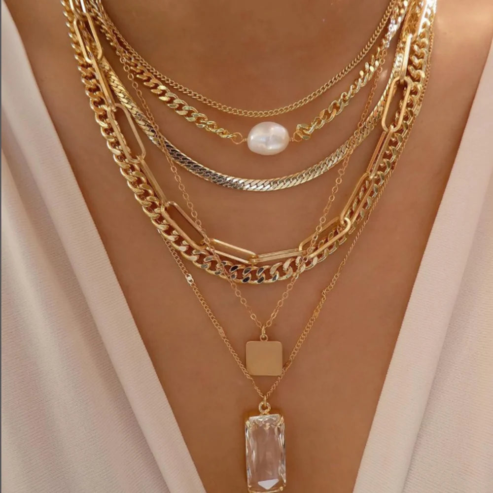 Collier vintage Crystal