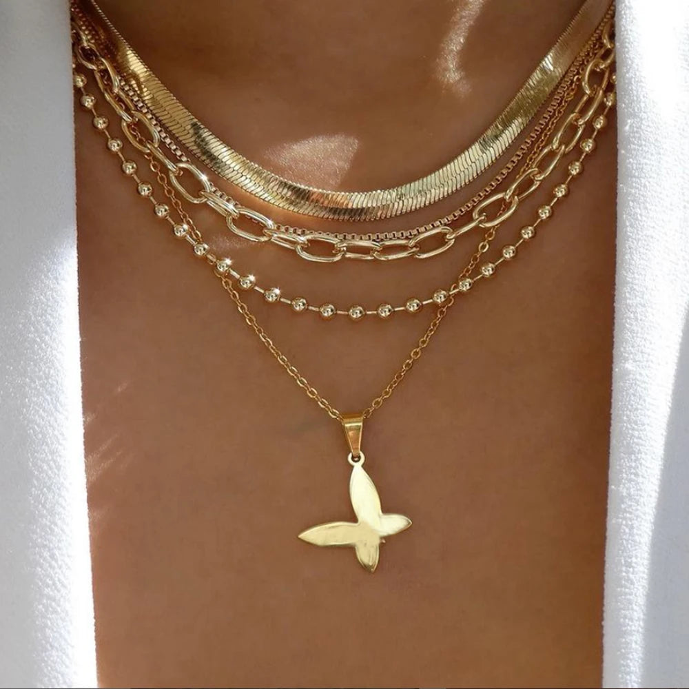 Collier vintage oiseau