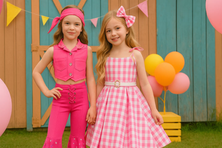 Costume fille Barbie vintage jardin