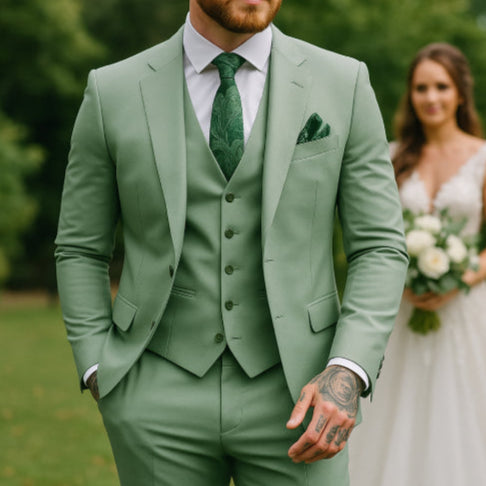 Costume homme mariage vintage jardin