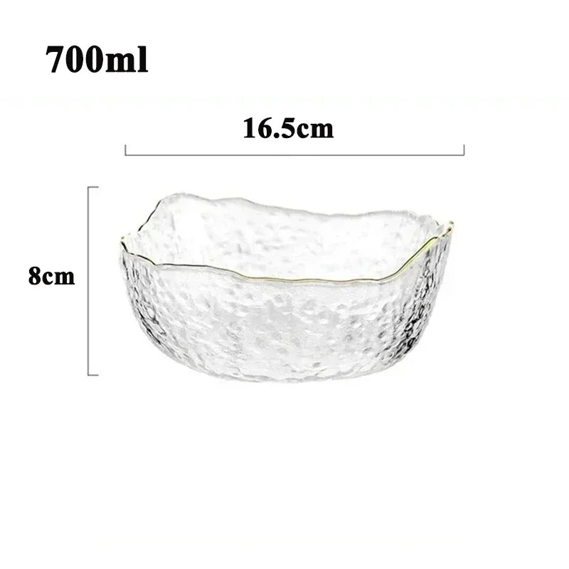 Coupe à fruit en verre vintage fond blanc