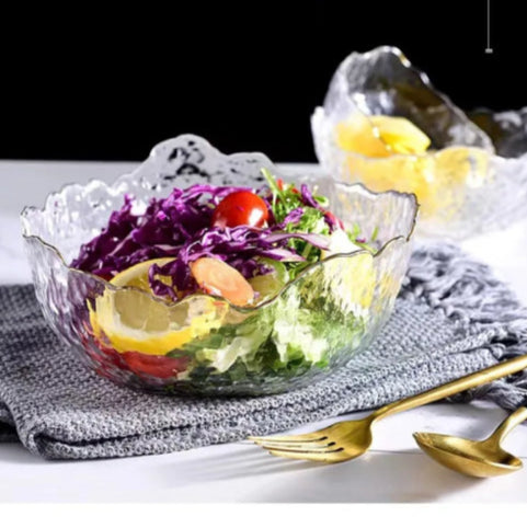 Coupe à fruit en verre vintage salade