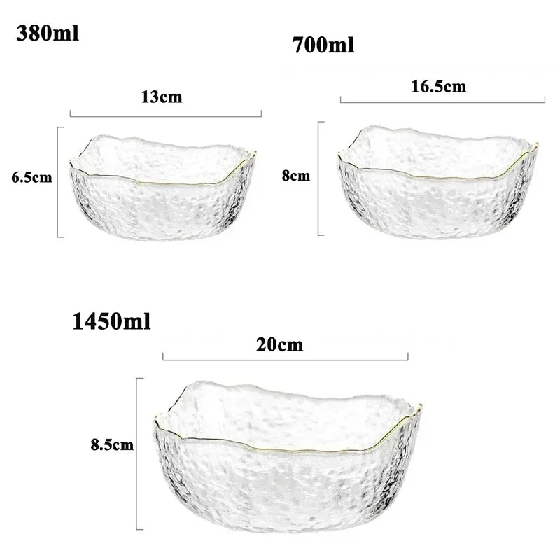 Coupe à fruit en verre vintage taille