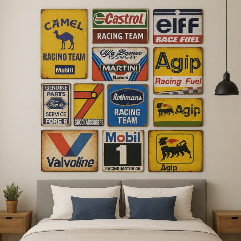 Déco de salon vintage lit blanc