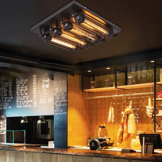 Eclairage industriel vintage