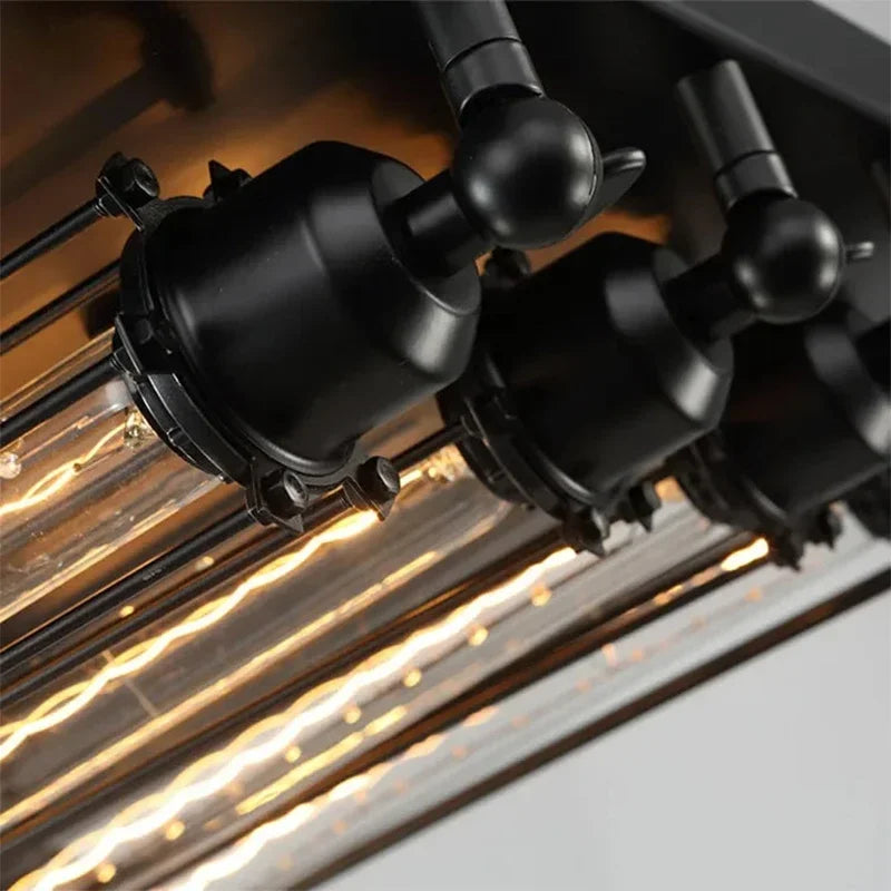 Eclairage industriel vintage détail