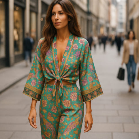 Ensemble kimono vintage fille