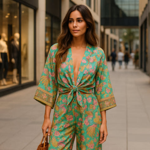 Ensemble kimono vintage rue