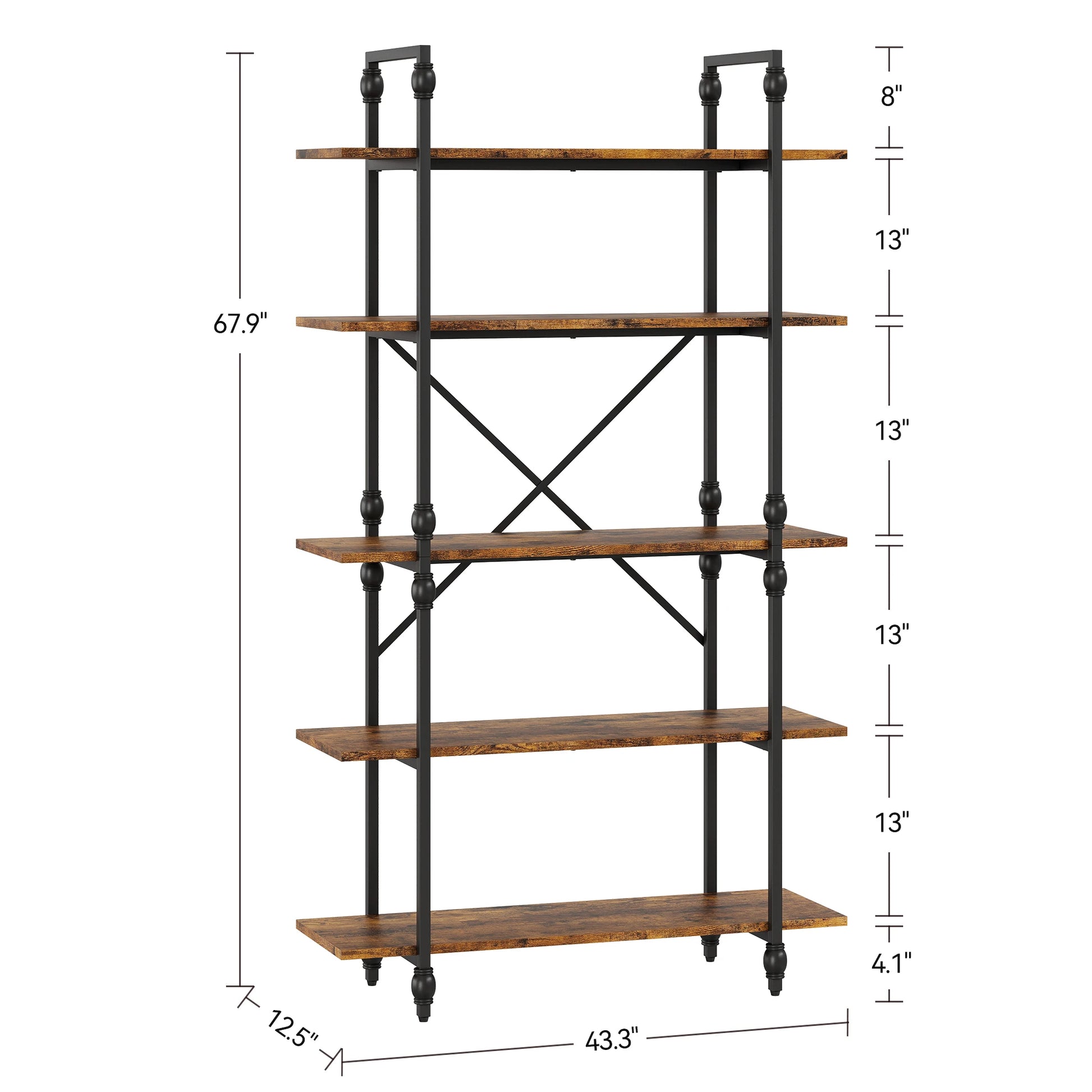 Etagère industrielle vintage taille