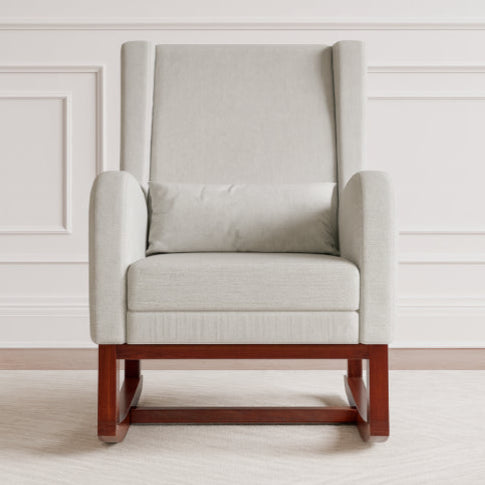 Fauteuil à bascule vintage bois