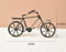 Figurine cycliste vintage fond blanc