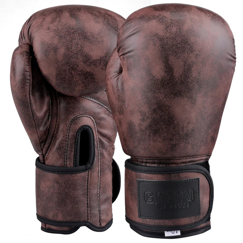 Gants de boxe vintage café
