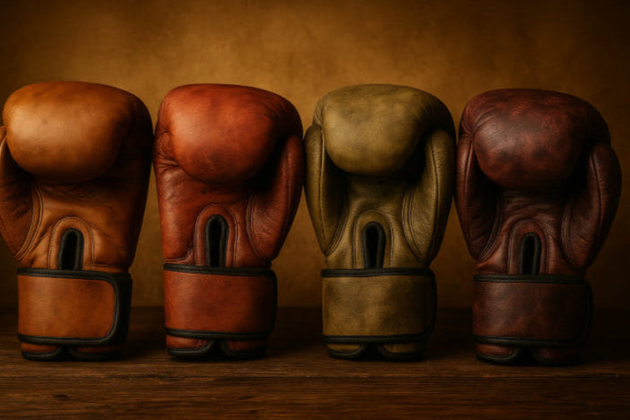 Gants de boxe vintage couleurs