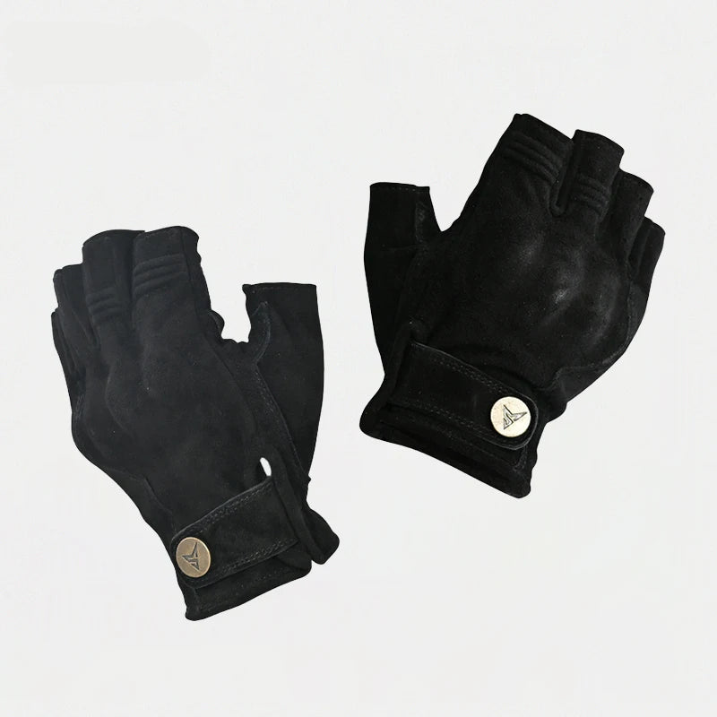 Gants moto vintage été noir