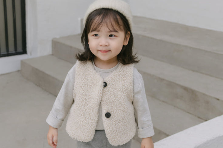 Gilet sans manche vintage escaliers