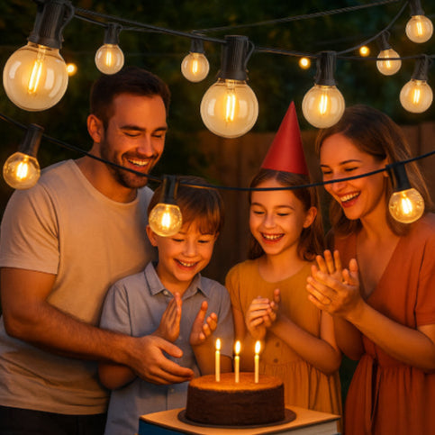 Guirlande lumineuse vintage anniversaire