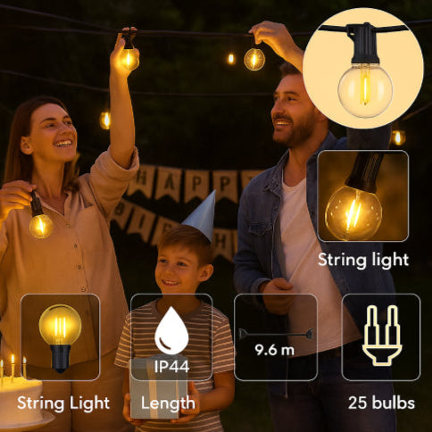 Guirlande lumineuse vintage fils