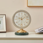 Horloge de bureau vintage en laiton - Vignette | StyleVintage™