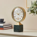 Horloge de bureau vintage en laiton - Vignette | StyleVintage™