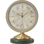 Horloge de bureau vintage en laiton - Vignette | StyleVintage™