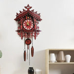 Horloge murale vintage rouge - Vignette | StyleVintage™