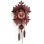 Horloge murale vintage rouge - Vignette | StyleVintage™