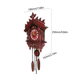 Horloge murale vintage rouge - Vignette | StyleVintage™