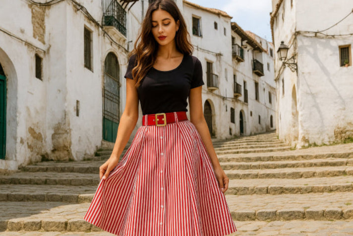 Jupe vintage année 70 casbah