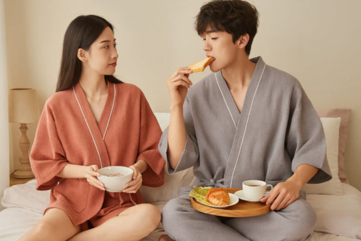 Kimono pyjama vintage couple