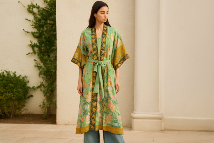 Kimono vintage japon jean