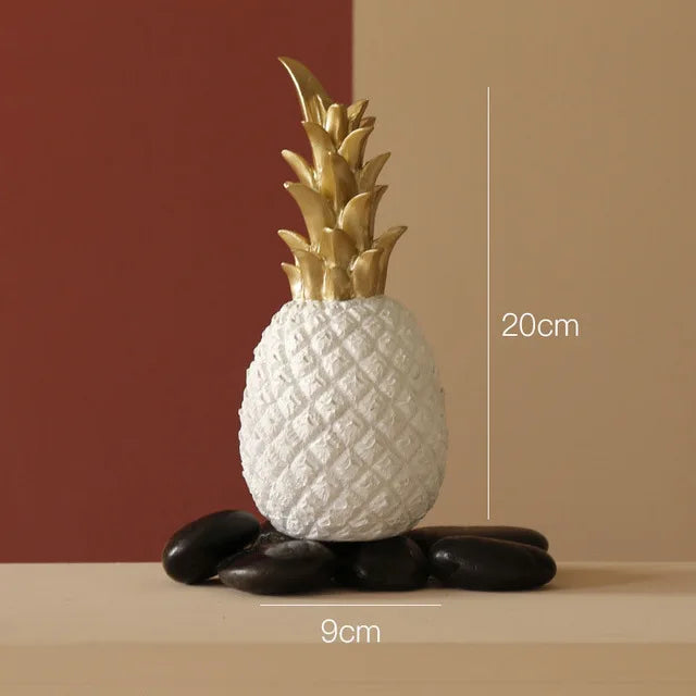 Lampe ananas vintage blanc 20cm