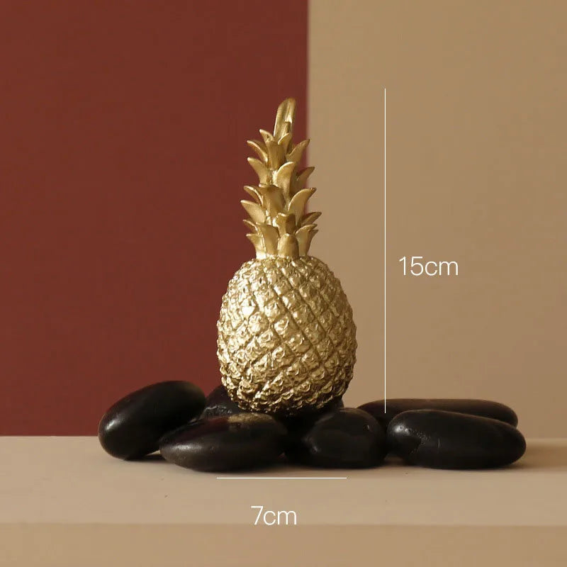 Lampe ananas vintage doré
