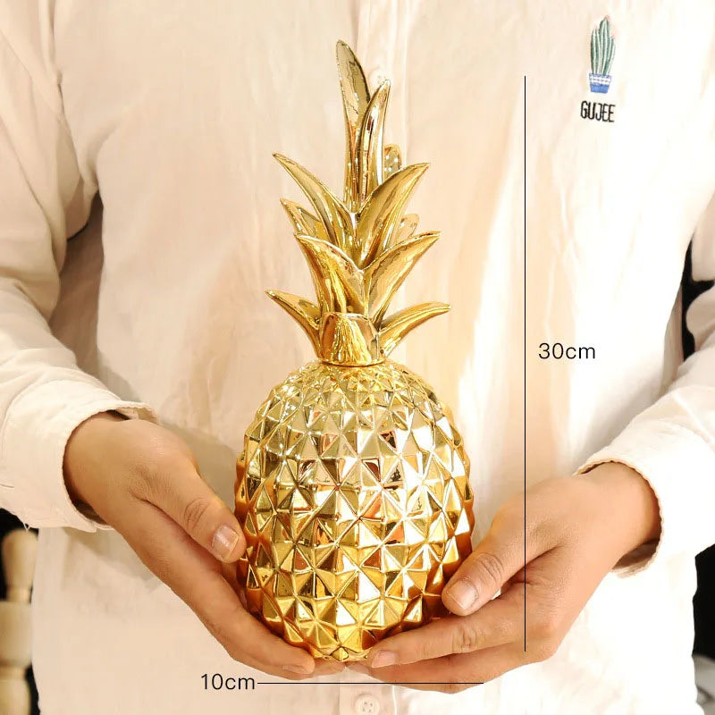 Lampe ananas vintage or 30cm
