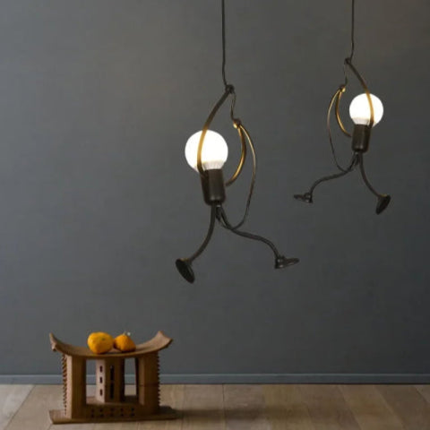 Lampe architecte vintage fond gris