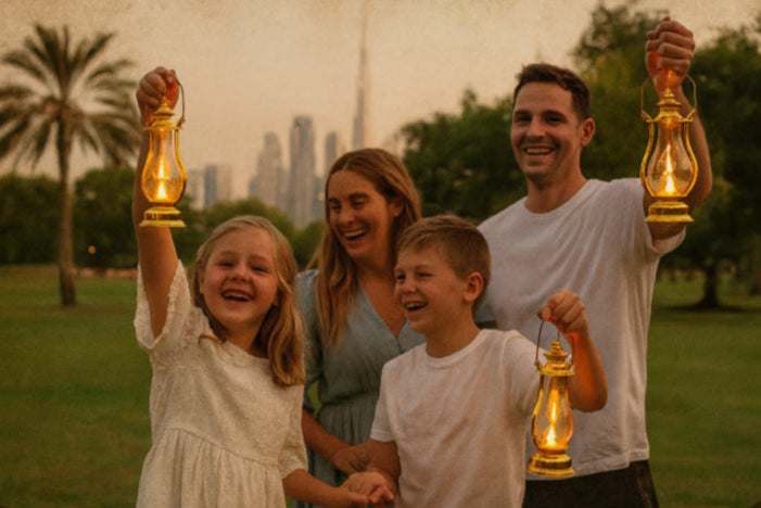 Lampe baladeuse vintage famille