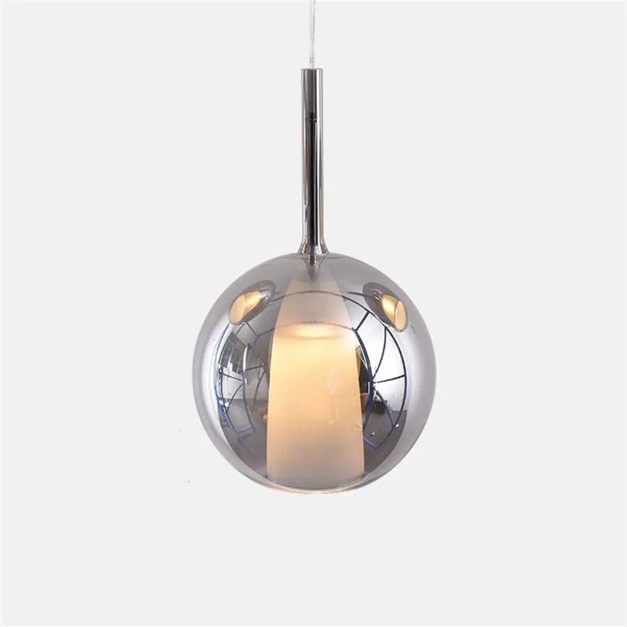 Lampe à bulle vintage gris