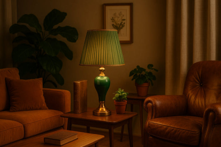 Lampe céramique vintage salon