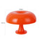 Lampe champignon vintage orange taille