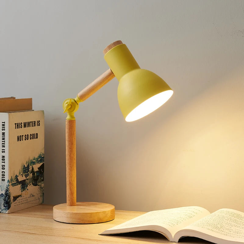 Lampe de bureau vintage jaune