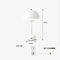 Lampe de table champignon vintage blanc