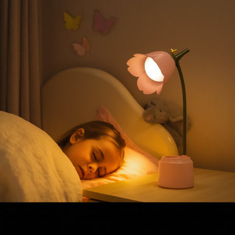 Lampe en fleur vintage enfant